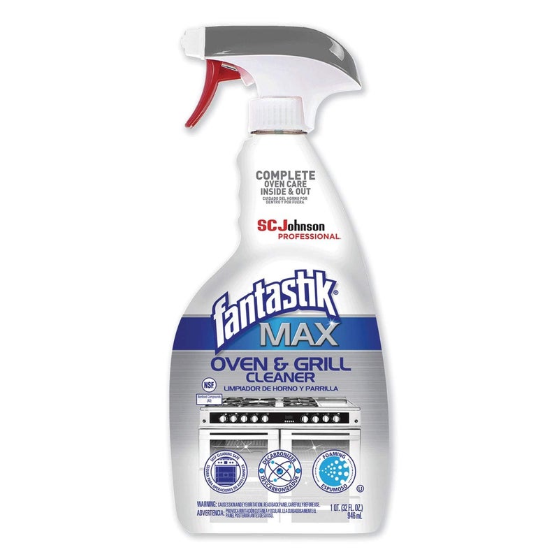 SC Johnson Professional Fantastik Max Oven & Grill Cleaner Spray, Cleans Inside and Out, 32 Fl Oz - Image 1